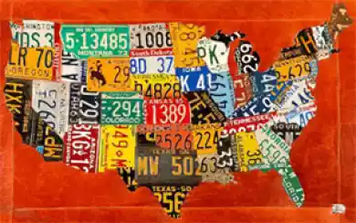 Появились первые автомобильные номера в США