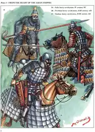 Тяжелая кавалерия саков, парфян и кушан 4 век до н.э. - 3 век н.э.