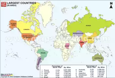Крупнейшие страны мира