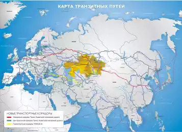 Транзитная карта Казахстана