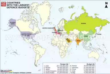Крупнейшие военные бюджеты