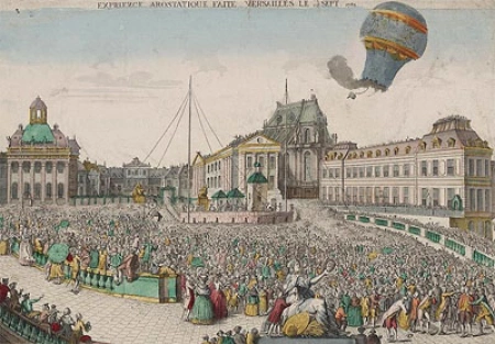 Братья Монгольфье первыми в мире запустили воздушный шар