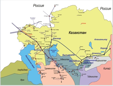 Проект газопровода "Казахстан-Китай"