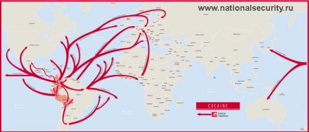 Каналы транспортировки кокаина