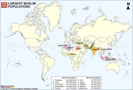 Крупнейшие исламские страны